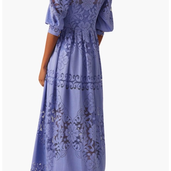 Free people BLACK lace dress with rose slip dress. - Picture 5 of 5